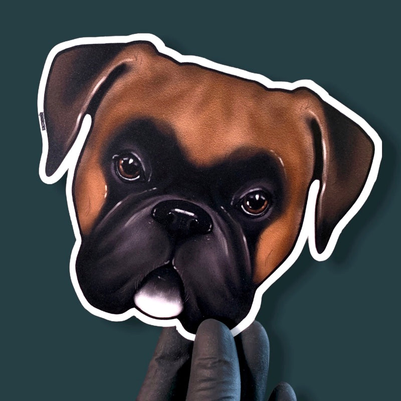 GERMAN BOXER BROWN BLACK
