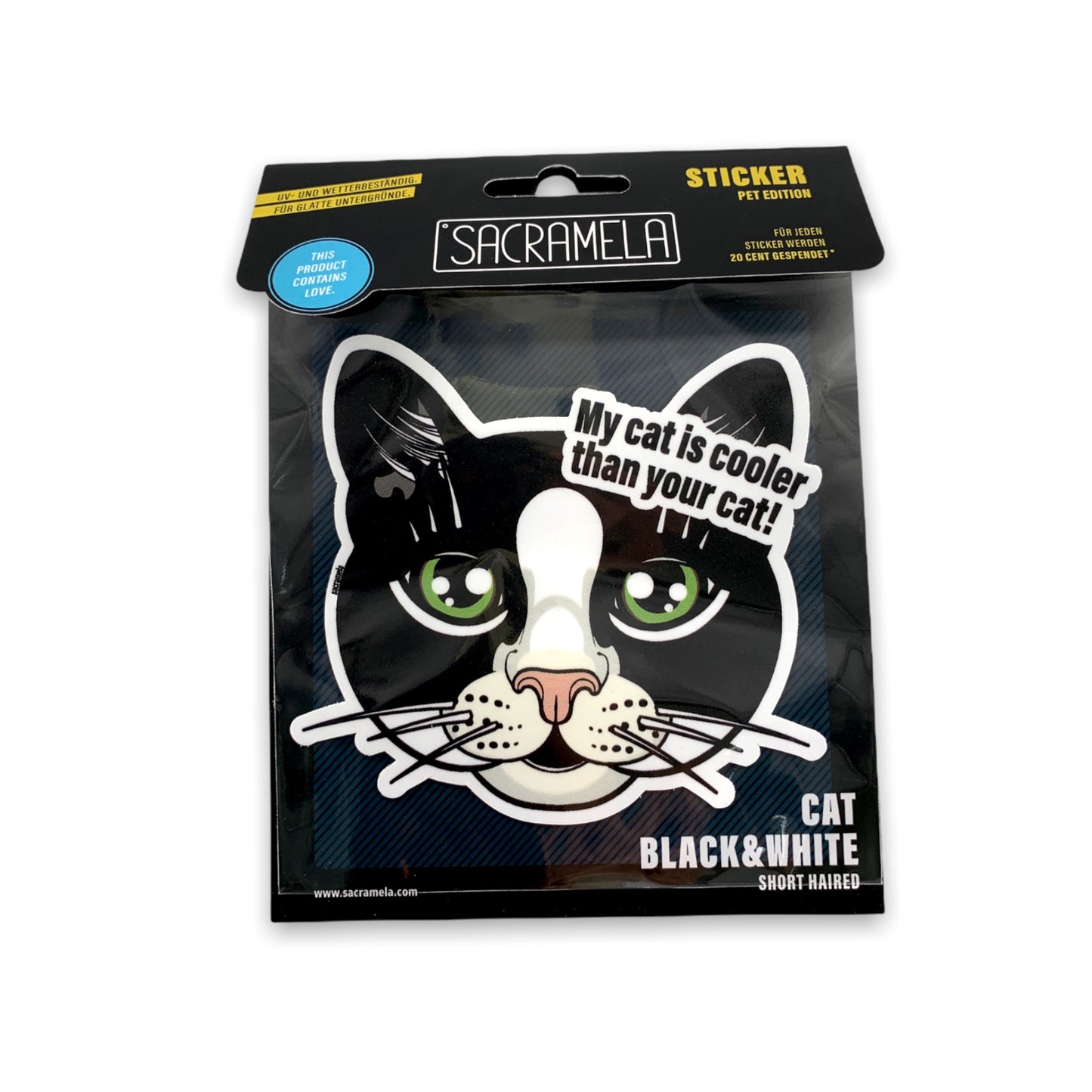 BLACK WHITE CAT SHORTHAIRED