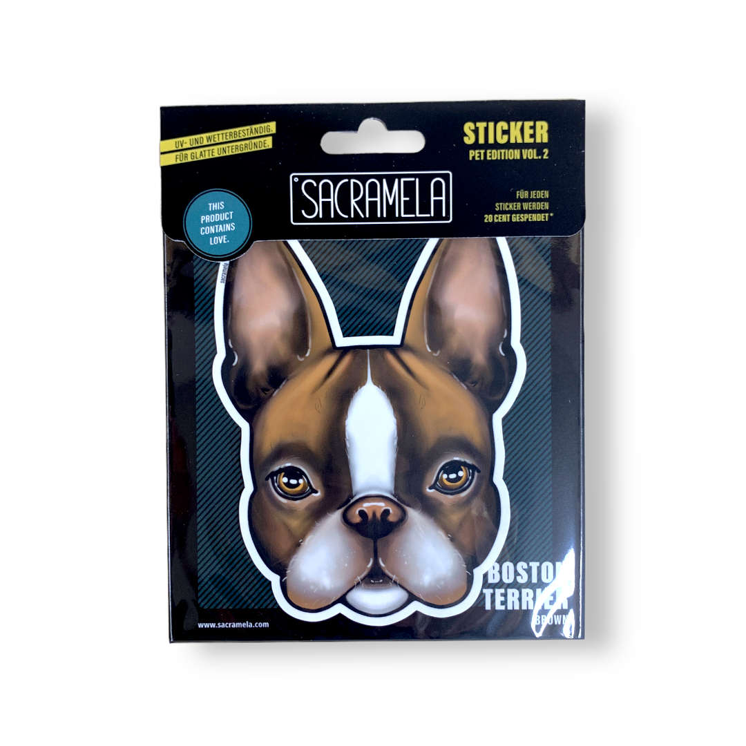 BOSTON TERRIER BROWN