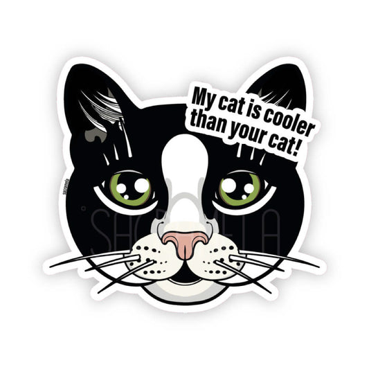 BLACK WHITE CAT SHORTHAIRED