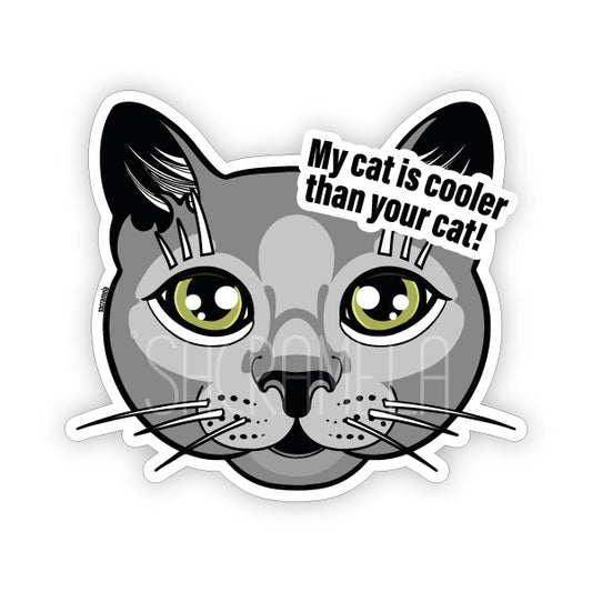 GREY CAT SHORTHAIRED