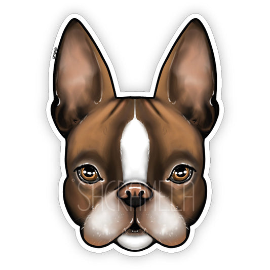 BOSTON TERRIER BROWN