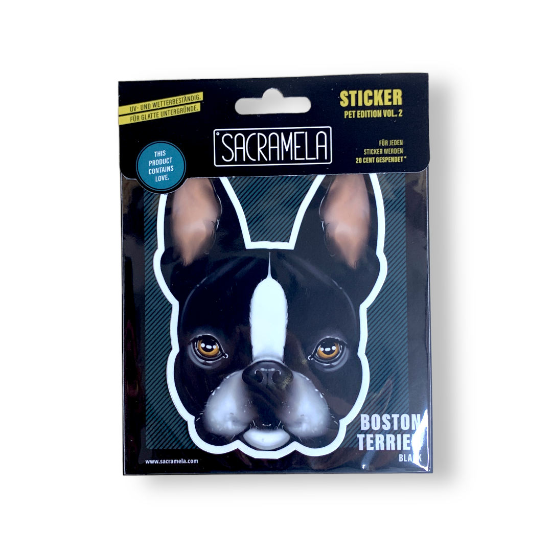 BOSTON TERRIER BLACK